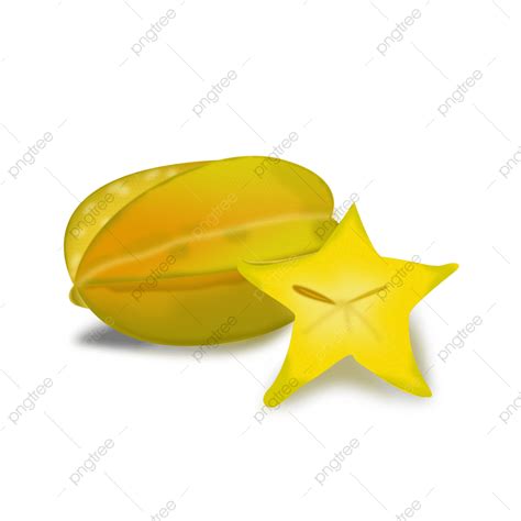 Carambola PNG Transparent, Carambola Fruit Hand Drawn Cartoon, Star ...