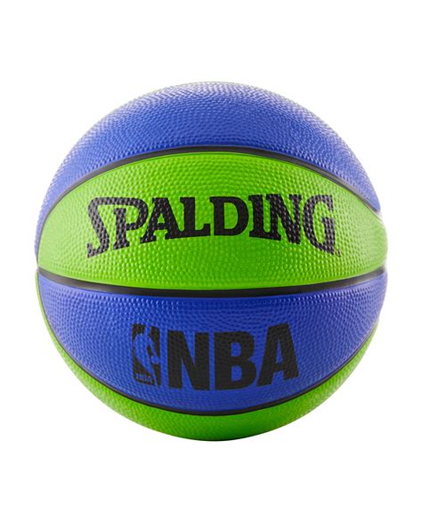 Spalding NBA Mini Basketball - Blue and Green