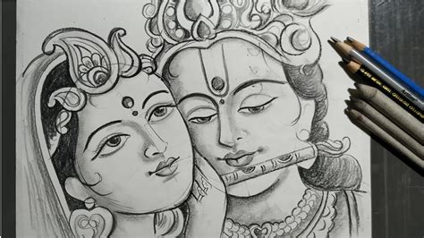 rashyatra special radha krishna drawing,how to draw lord radha ...