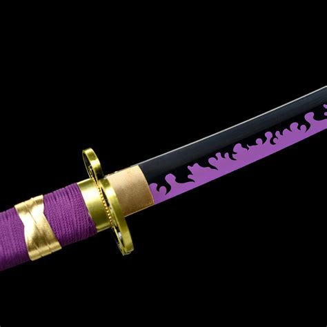 Handmade Anime Katana One Piece Roronoa Zoro's Enma Sword Purple Blade– COOLKATANA