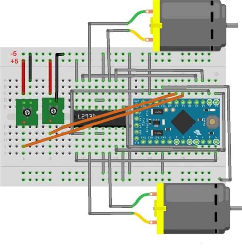 How to Control DC Motors With an Arduino and an L293D Motor Driver ...