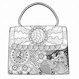 Handbag Coloring Page sketch template