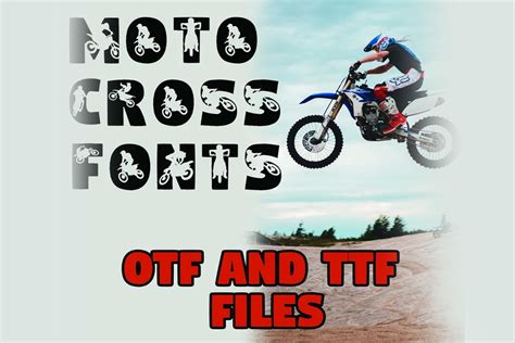 Motocross Font by Crea8tivedezines · Creative Fabrica