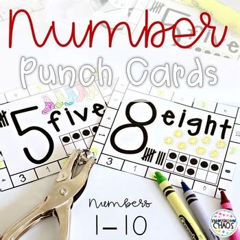 Number Punch Cards 0-10: GROWING BUNDLE