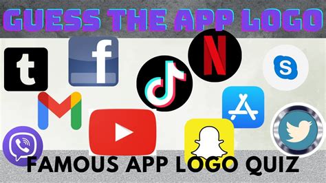 Guess the App by it's Logo | Famous App Logo Quiz | - YouTube