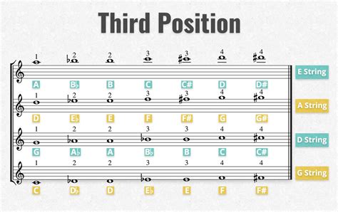 Third Position Violin Chart