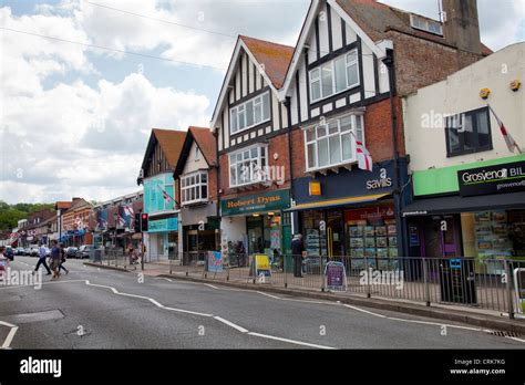 Cobham High Street - Surrey - UK Stock Photo - Alamy