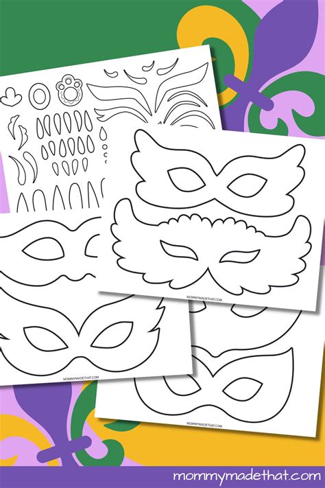 Masquerade Mask Template Printable