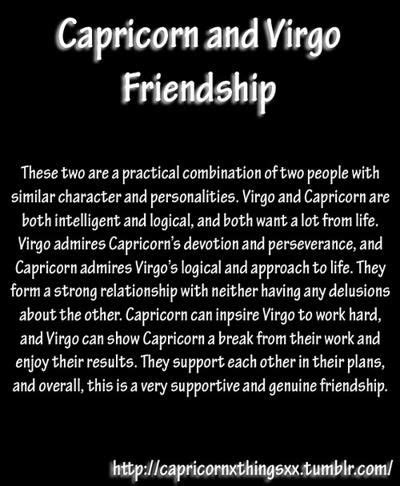 Pin by JD086 on I, Virgo..... | Virgo friendship, Capricorn, Capricorn ...