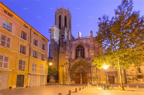 Aix cathedral in aixenprovence stock photo containing aix-en-provence ...