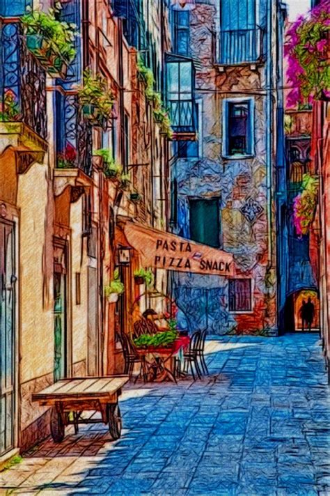 Alleyway Venice | City art, Art, Street art