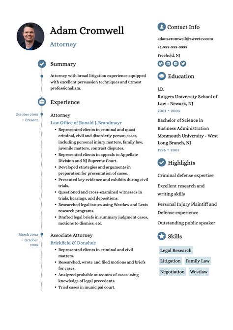 Attorney Resume Sample & Tips for a Lawyer Resume