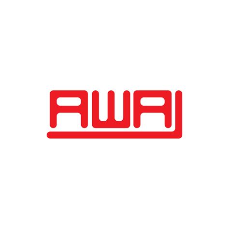 AWA letter logo creative design with vector graphic, AWA simple and ...