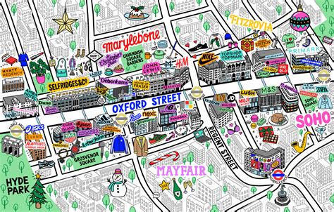 oxford st xmas map — Jenni Sparks