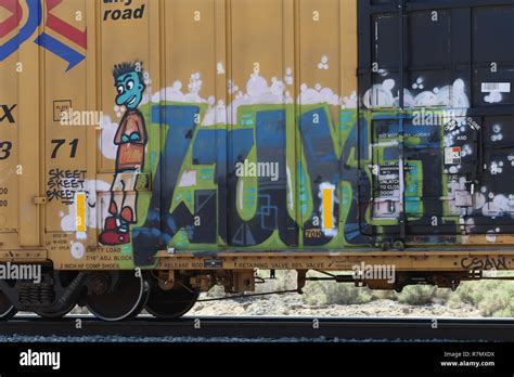 Graffiti on Rail Car Stock Photo - Alamy