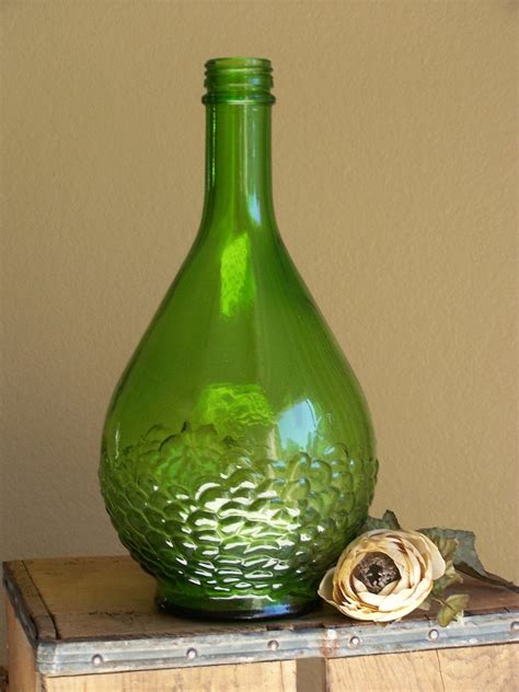 Vintage Gallo Wine Bottle with Embossed Grapes