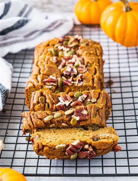 Healthy Pumpkin Bread {Video} - Shuangy's Kitchen Sink