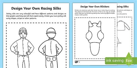 Design a Jockey Silk (teacher made) - Twinkl