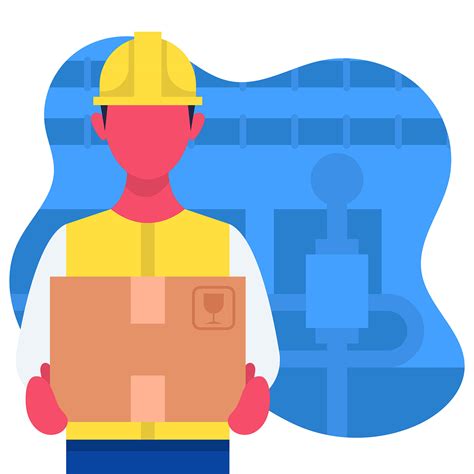 Factory Worker Illustration 251794 Vector Art at Vecteezy