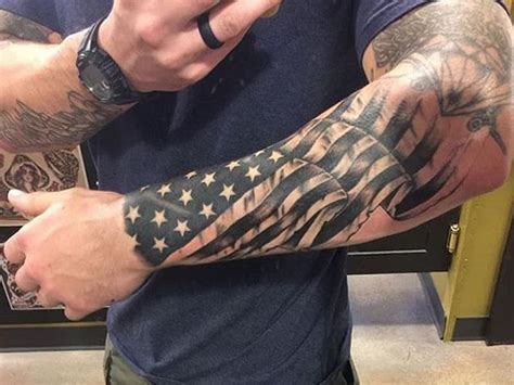 Small Black American Flag Tattoo Ideas Will Get You Excited!