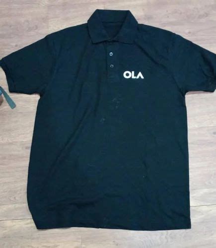 Plain Dark Blue Ola Staff Uniform T Shirt, Size: Large at Rs 280/piece ...