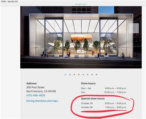 Special Apple Store early opening hours in CA on 10/30. New products ...