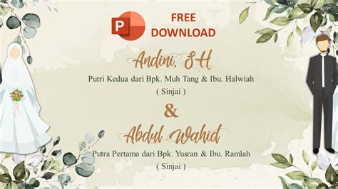 Template Undangan Digital Pernikahan 1 Youtube | Images and Photos finder