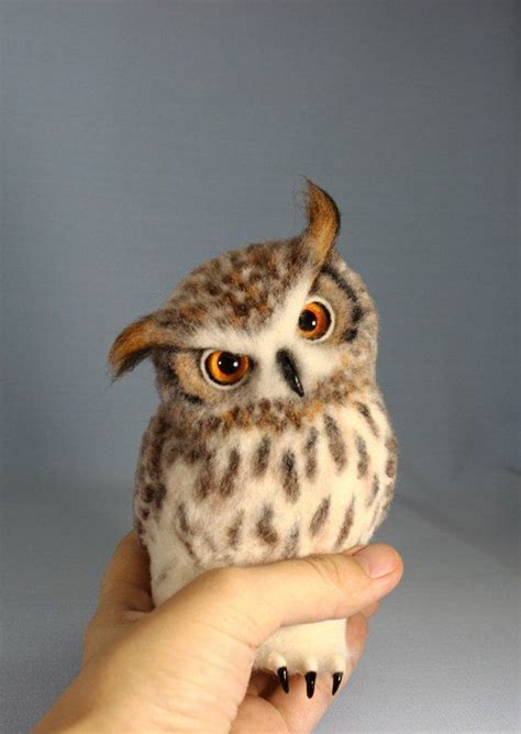 Фотография #feltowls | Needle felted owl, Felt owls, Felt birds