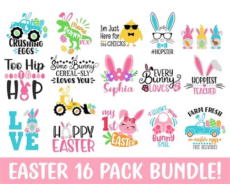 Kids Easter Svg Bundle Easter Svg Easter Bunny Svg Kids - Etsy