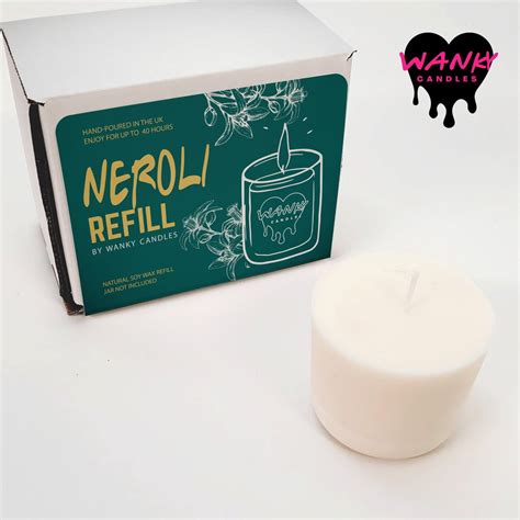 Neroli Candle Refill Wanky Candle Jar Refills Scented Soy Wax Vegan Candle Refill for Her REFILL ...