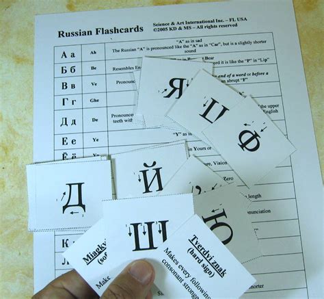 Learn Russian Flashcards – Read, Write & Pronounce Russian Words & Letters | eBay