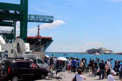 Costa Concordia, Sea Voyage and Arrival at the Port of Genoa Voltri ...