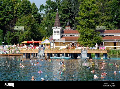 Hot springs, thermal spa in Hévíz, Lake Balaton, Balaton, Hungary, Europe Stock Photo - Alamy