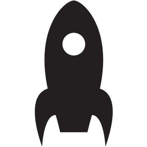 Rocket Ship Silhouette at GetDrawings | Free download