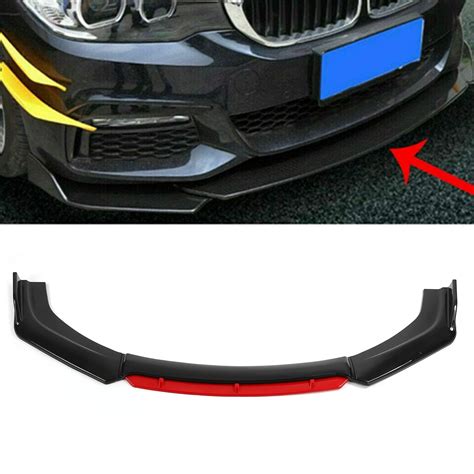 Buy Car Front Bumper Lip Body Kit, Aerodynamic Universal Front Bumper Lip Sopiler, 3 Stage ...