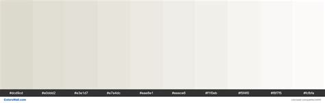 Tints of Milk White color #DCD9CD hex | Hex colors, Ivory color palette, Palette