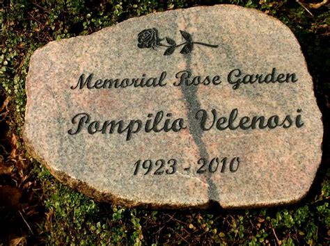 Engraved Rock » Medium Engraved Granite Stone Memorial