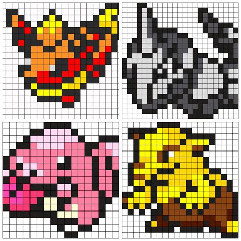 Pokemon Perler Template