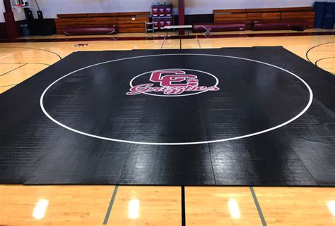 36' x 36' x 1 3/8" Roll-Up Wrestling Mat | AK Athletic Equipment