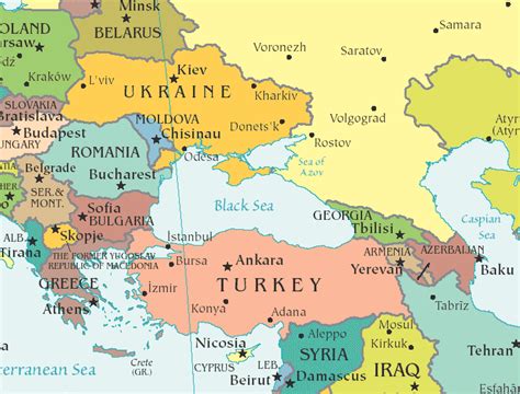 Black Sea Map - Free Printable Maps