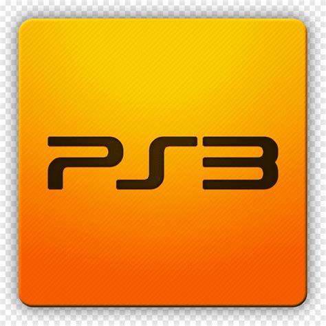 Clean HD Icon II, ps3, squircle orange and black PS3 icon, png | PNGEgg