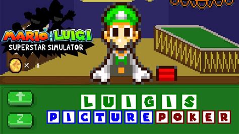 Mario and Luigi: Superstar Simulator - Luigi's Picture Poker minigame ...