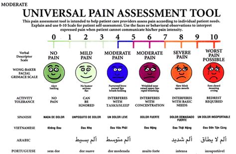 Universal Pain Scale Assessment Tool | Images and Photos finder