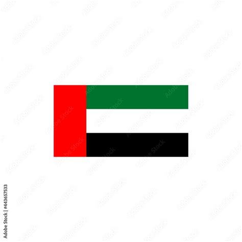 United Arab Emirates UAE flag icon logo design template Stock Vector ...