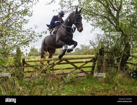 Hunting side saddle jump hi-res stock photography and images - Alamy