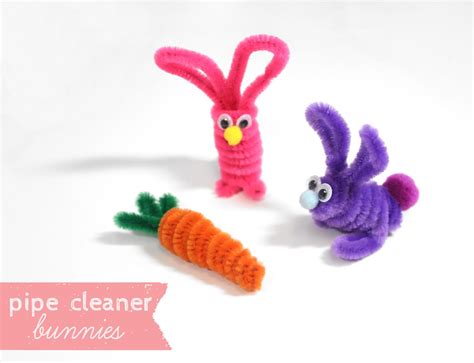 How to Make Pipe Cleaner Bunnies - Lines Across