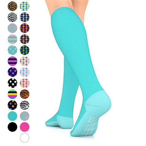 Go2Socks - Go2 Fashion Compression Socks for Men & Women 15-20 mmHg Athletic Running Socks for ...