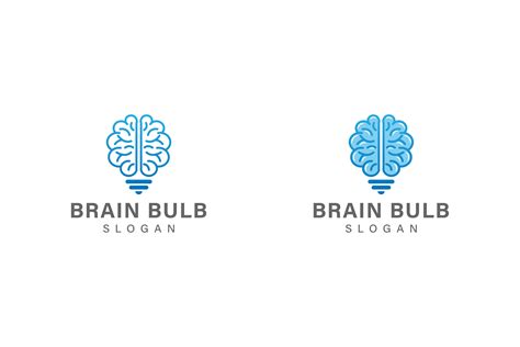 Brain Light Bulb Logo Design Graphic by agung sptr · Creative Fabrica