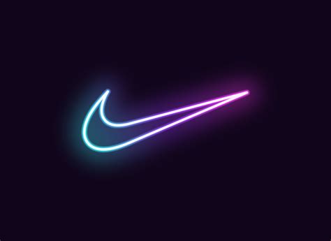 Neon Nike Logo by Dmitry Mayer on Dribbble