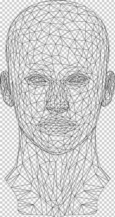 Website Wireframe Wire-frame Model Human Head PNG - 3d computer graphics, animation, area ...